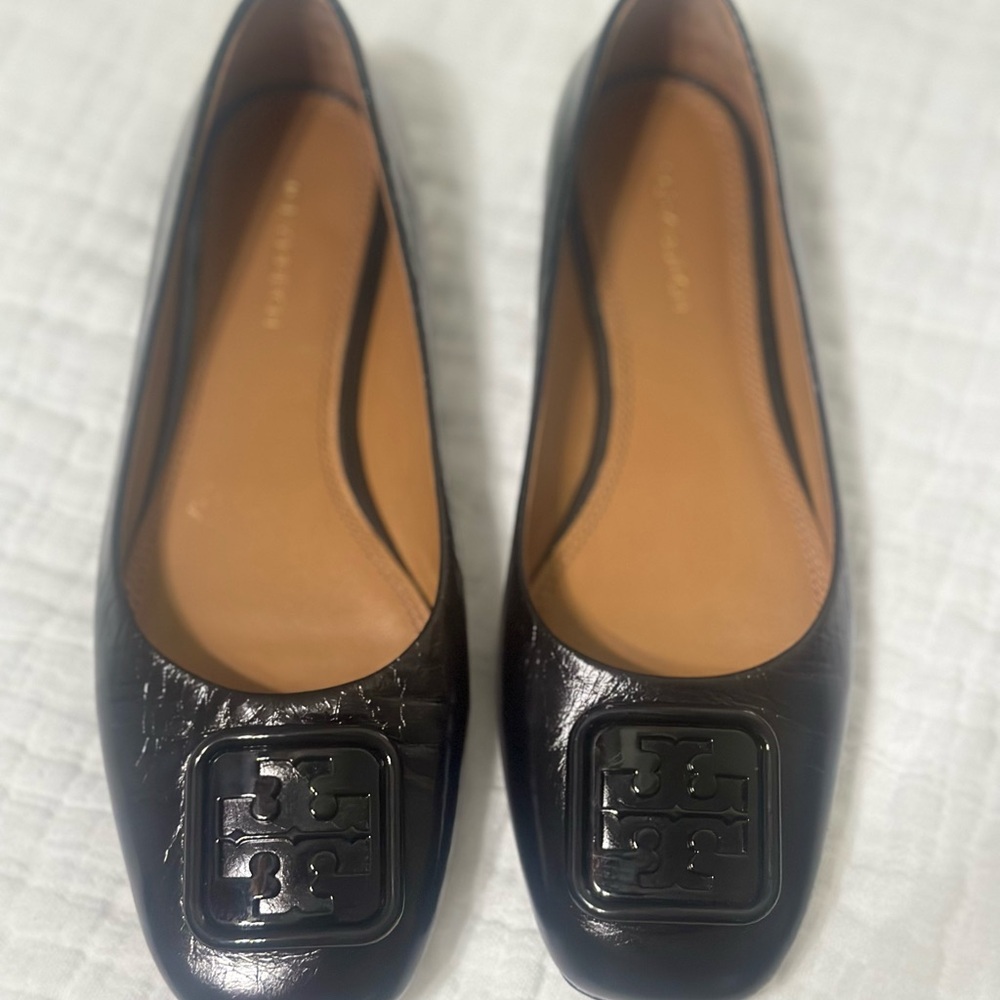 Tory Burch Black Flats